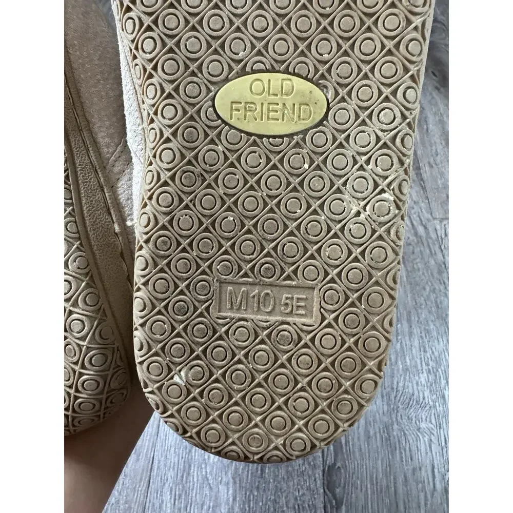 Old Friend Step In Sheepskin Tan Slippers Booties / Men’s Size 10 5E